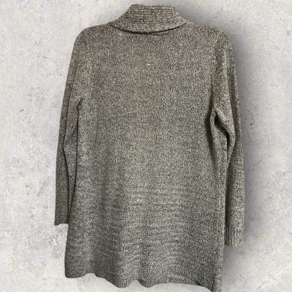 Gray Knit Cardigan with Button Accents - Picture 6 of 6